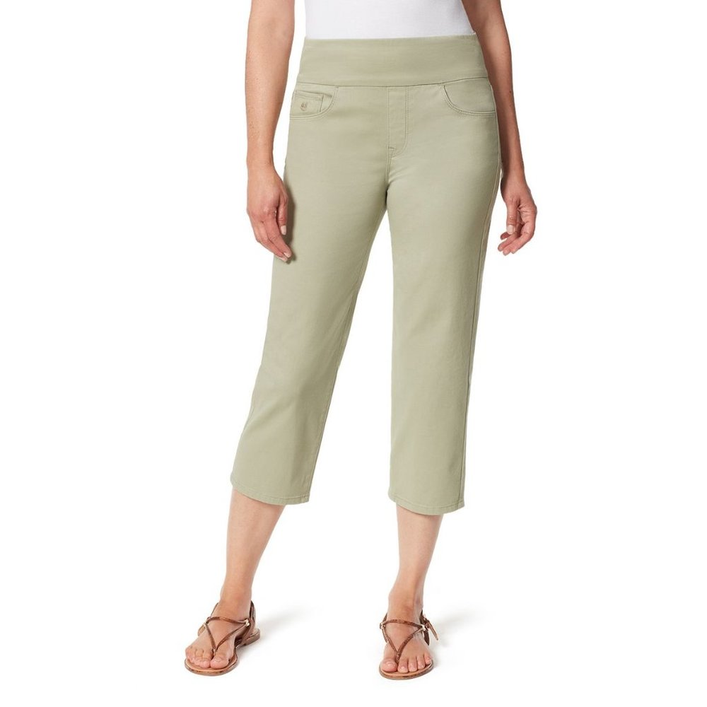 Gloria Vanderbilt Amanda Pull On Capri Pants-Various Sizes-Frosted Glass-NWT